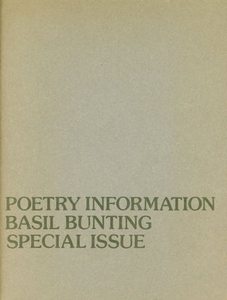 Item #1394 Poetry Information: Number Nineteen–Autumn 1978. Peter HODGKISS, Special Issue...
