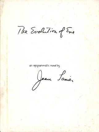 Item #2234 The Evolution of Eve. Jean LANIER