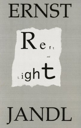Item #257 Reft and Light. Ernst JANDL, Rosmarie Waldrop