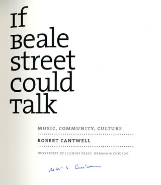 If Beale Street Could Talk: Music, Community, Culture