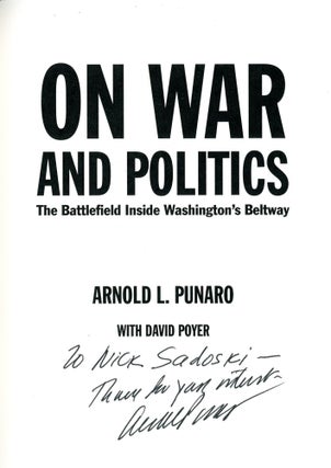 On War and Politics: The Battlefield Inside Washington's Beltway