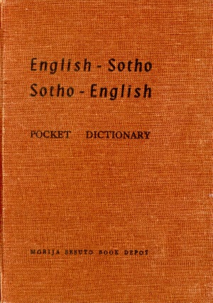 Item #2765 English–Sotho, Sotho–English Pocket Dictionary. Z. D. MANGOAELA