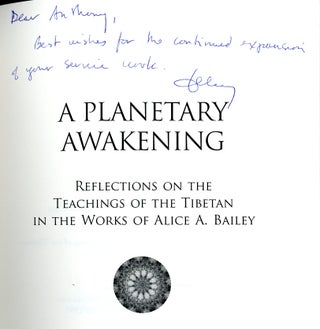 A Planetary Awakening: Reflections on the Teachings of the Tibetan in the Works of Alice A. Bailey