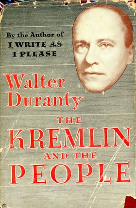 Item #3534 The Kremlin and the People. Walter DURANTY