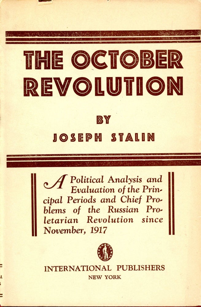 Item #3610 The October Revolution. Joseph STALIN.