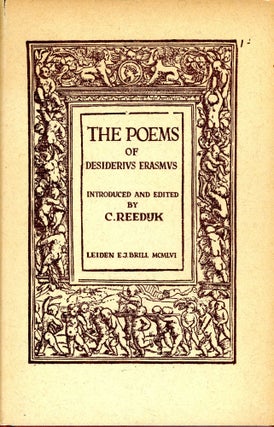 Item #4063 The Poems of Desiderius Erasmus. Desiderius ERASMUS