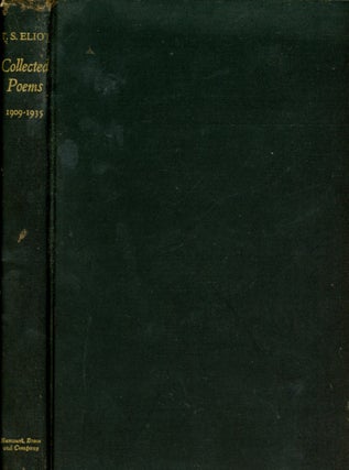 Item #4139 Collected Poems 1909-1935. T. S. ELIOT