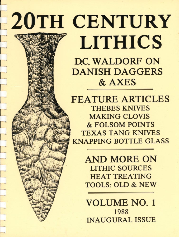 Item #4220 20th Century Lithics (Vol. No.1, 1988–Inaugural Issue). D. C. and Valerie WALDORF.