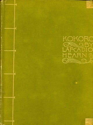 Item #4804 Kokoro: Hints and Echoes of Japanese Inner Life. Lafcadio HEARN