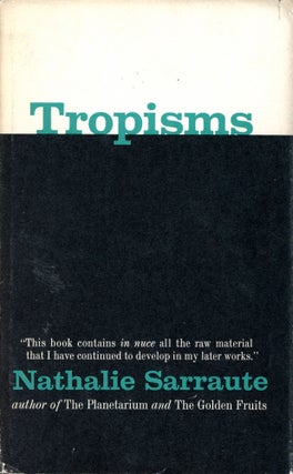 Item #4979 Tropisms. Nathalie SARRAUTE