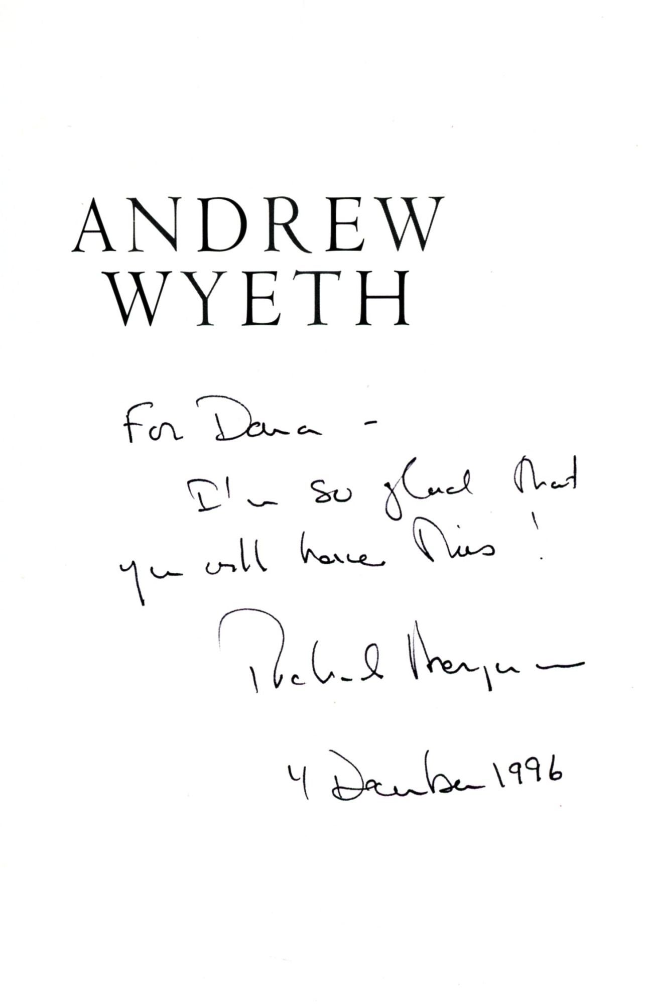 Andrew Wyeth: A Secret Life | Richard MERYMAN | First Edition, First ...