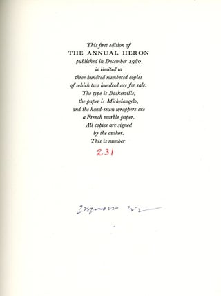 The Annual Heron