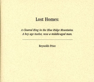 Item #5127 Lost Homes: A Cleared Ring in the Blue Ridge Mountains. A boy age twelve now a...