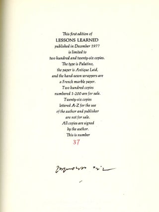 Lessons Learned