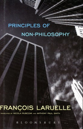 Item #5686 Principles of Non-Philosophy. Francois LARUELLE