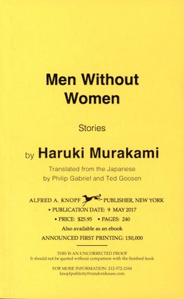 Item #5741 Men Without Women (Uncorrected Proof). Haruki MURAKAMI