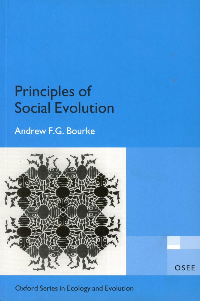Item #578 Principles of Social Evolution. Andrew F. G. BOURKE.
