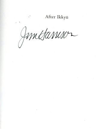 After Ikkyu and Other Poems