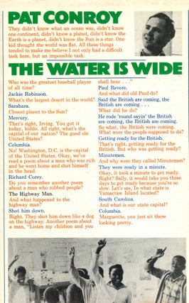 Item #6267 The Water is Wide. Pat CONROY