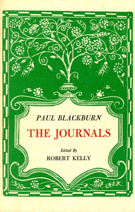 Item #6291 The Journals. Paul BLACKBURN