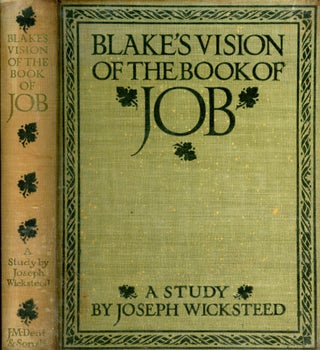 Item #6387 Blake's Vision of the Book of Job. Joseph WICKSTEED