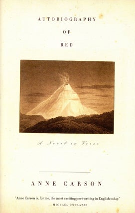 Item #6512 Autobiography of Red: A Novel in Verse. Anne CARSON