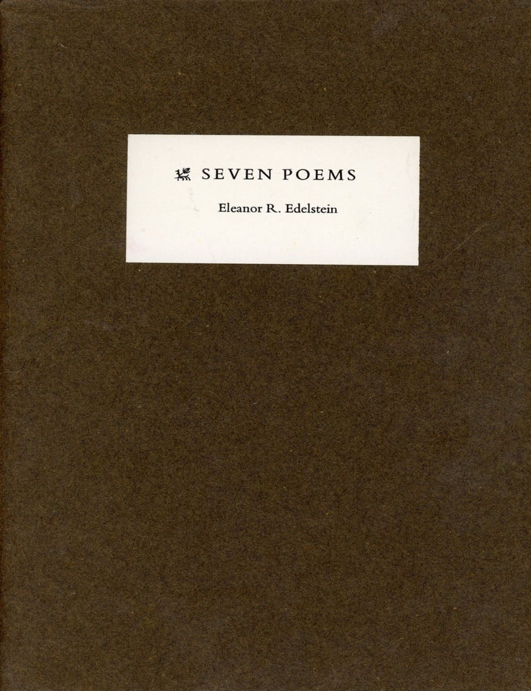 Seven Poems | Eleanor R. EDELSTEIN | First Edition, First Printing