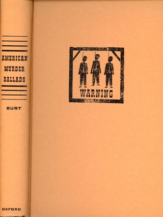 American Murder Ballads and Their Stories