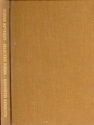 Item #8069 Pierre Reverdy: Selected Poems. Kenneth REXROTH