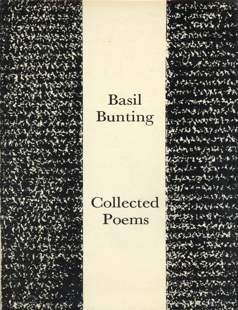 Item #8124 Collected Poems. Basil BUNTING.