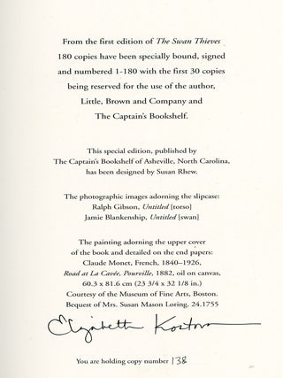 The Swan Thieves (Limited, Signed Edition)