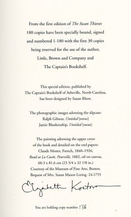 The Swan Thieves (Limited, Signed Edition)