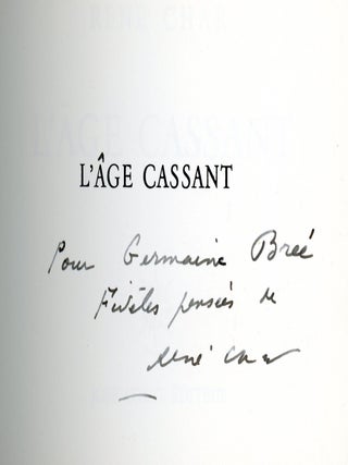 L'&acirc;ge Cassant