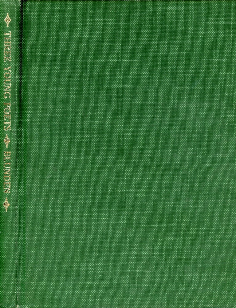Item #9278 Three Young Poets: Critical Sketches of Byron, Shelley and Keats. Edmund BLUNDEN.