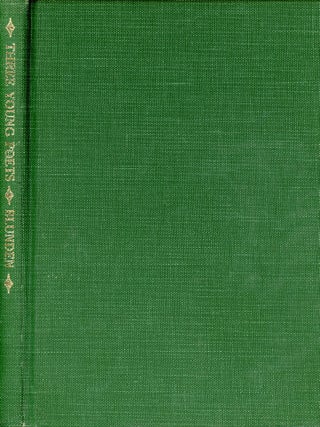 Three Young Poets: Critical Sketches of Byron, Shelley and Keats. Edmund BLUNDEN.