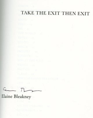 Take the Exit Then Exit