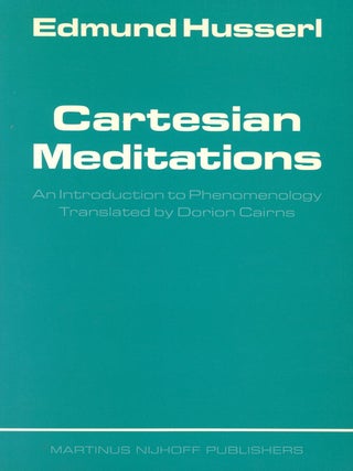 Item #9436 Cartesian Meditations: An Introduction to Phenomenology. Edmund HUSSERL