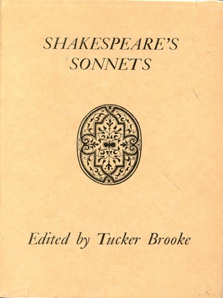 Shakespeare's Sonnets. Tucker BROOKE.