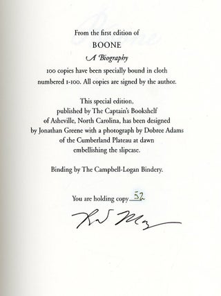 Boone [Signed, Limited Edition]