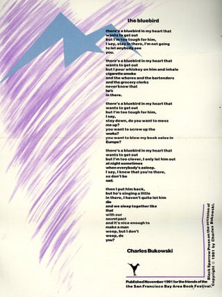 Broadside of "The Bluebird&quot. Charles BUKOWSKI.