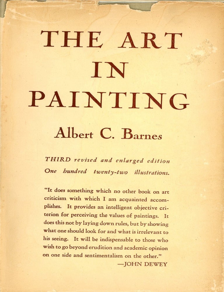 Item #9746 The Art in Painting. Albert C. BARNES.