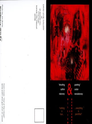 Shooting and Painting exhibition card (Signed by William S. Burroughs)