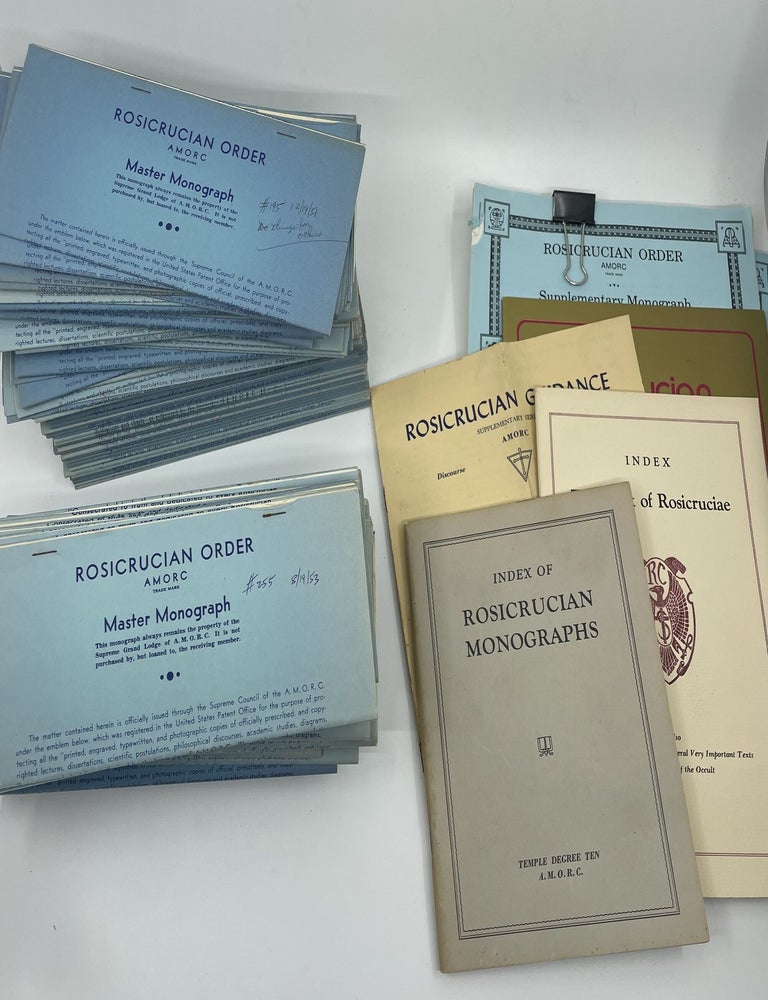 Item #9842 Lot of 106 Rosicrucian Order Master Monograph Newsletters & Lectures, and related ephemera
