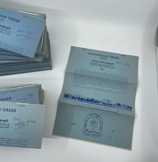 Lot of 106 Rosicrucian Order Master Monograph Newsletters & Lectures, and related ephemera