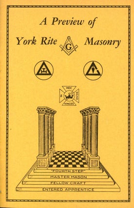 Item #9930 A Preview of York Rite Masonry